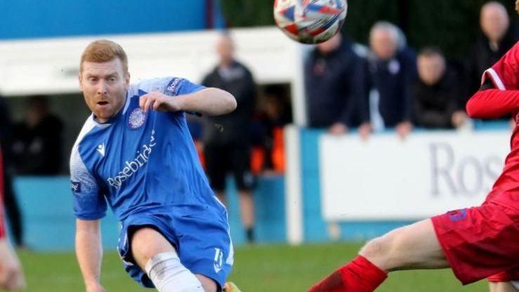 Martyn Jackson playing for Ramsbottom United