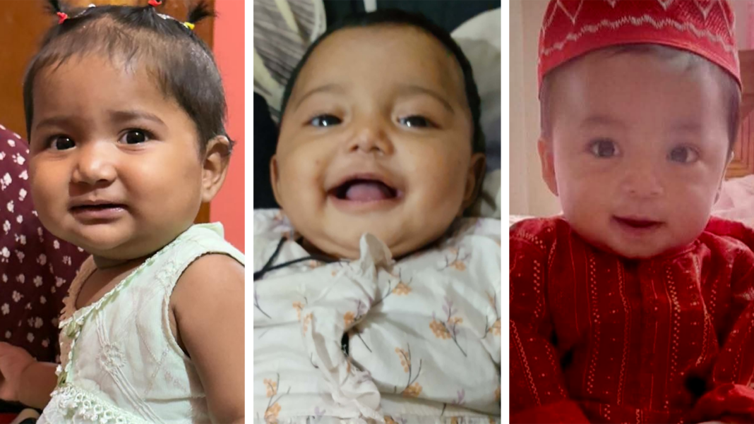 More than 1,000 children killed in Bangladesh measles outbreak A split image of three young Bangladeshi children who have died from measles