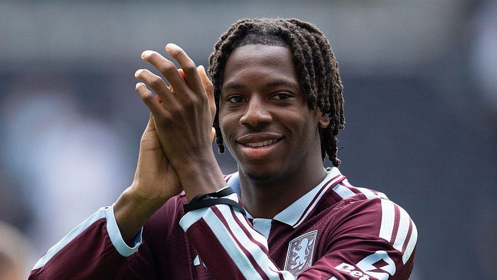 Aston Villa's Johan Manzambi