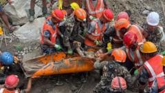 Watch: Moment workers are rescued from Nepal tunnel Watch: Moment workers are rescued from Nepal tunnel