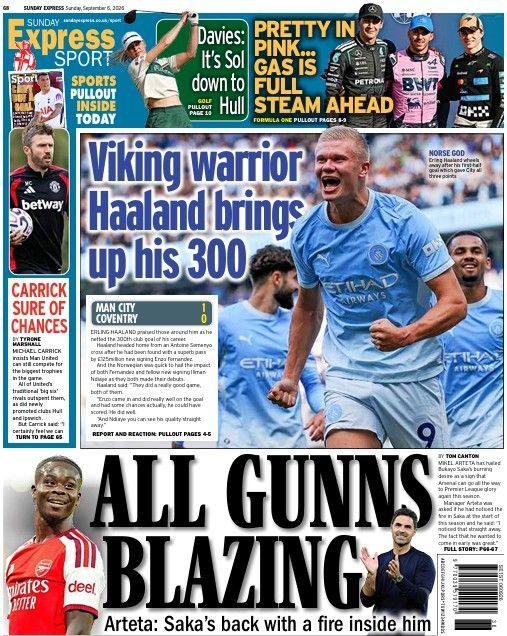 Daily Express back page