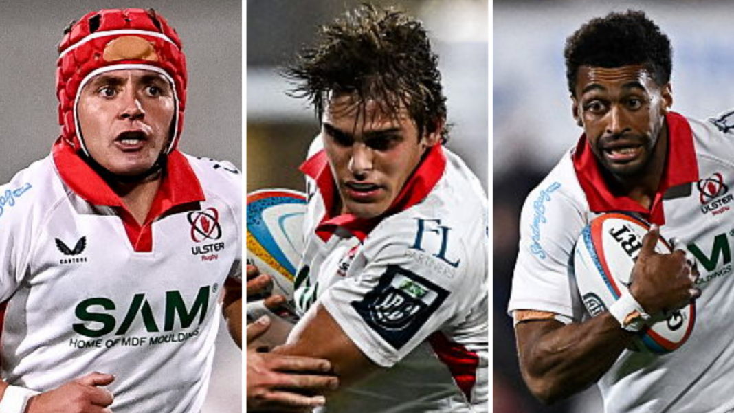 Ulster without trio of backs for Glasgow contest Michael Lowry, Aitzol Arezana-King and Robert Baloucoune