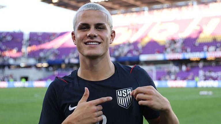 Cavan Sullivan playing for the United States
