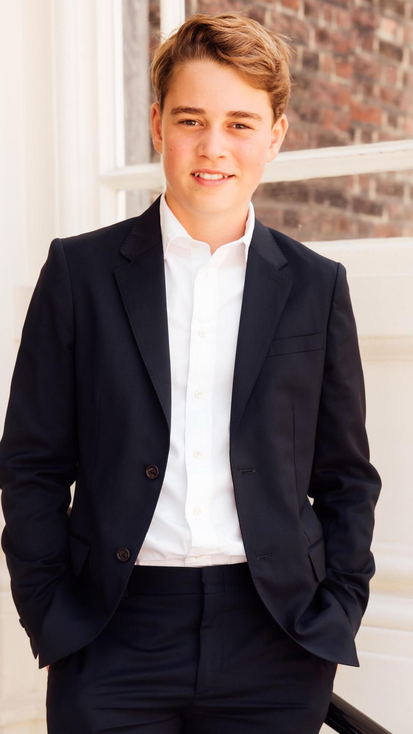 A pic of Prince George in a suit
