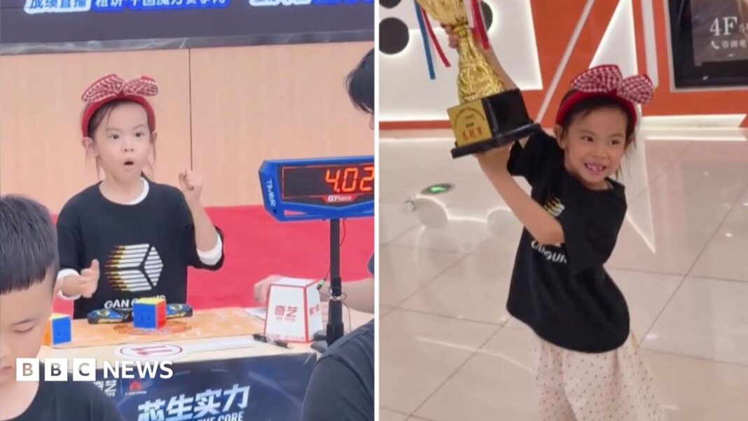 Watch: Six-year-old girl from China sets new Rubik’s Cube world record image