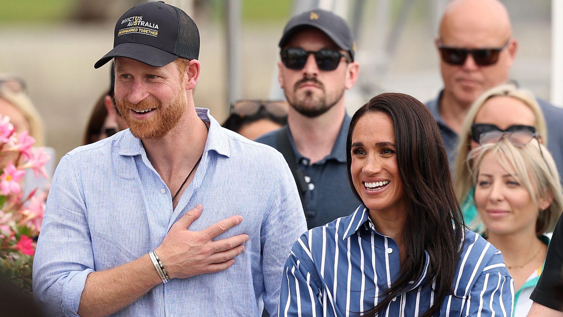 Prince Harry and Meghan, head and shoulders picture