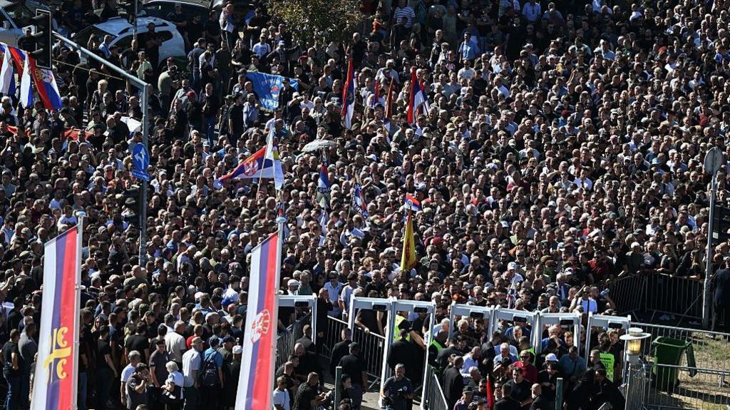 Mourners for Ratko Mladic