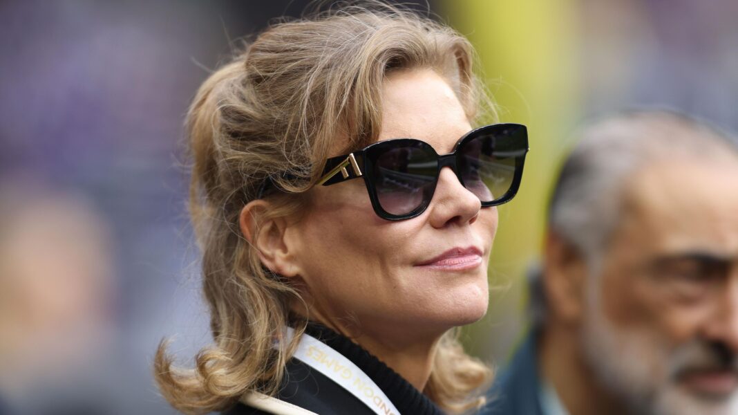 Amanda Staveley wearing sunglasses