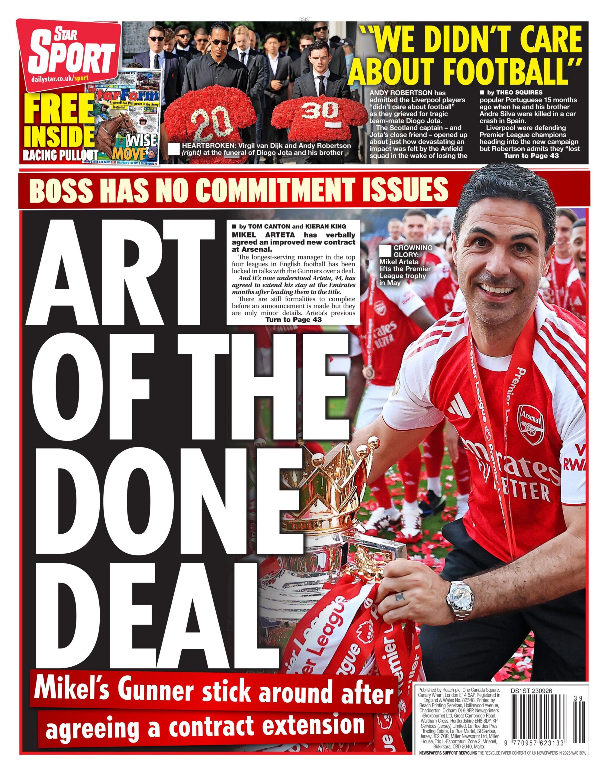 Daily Star back page