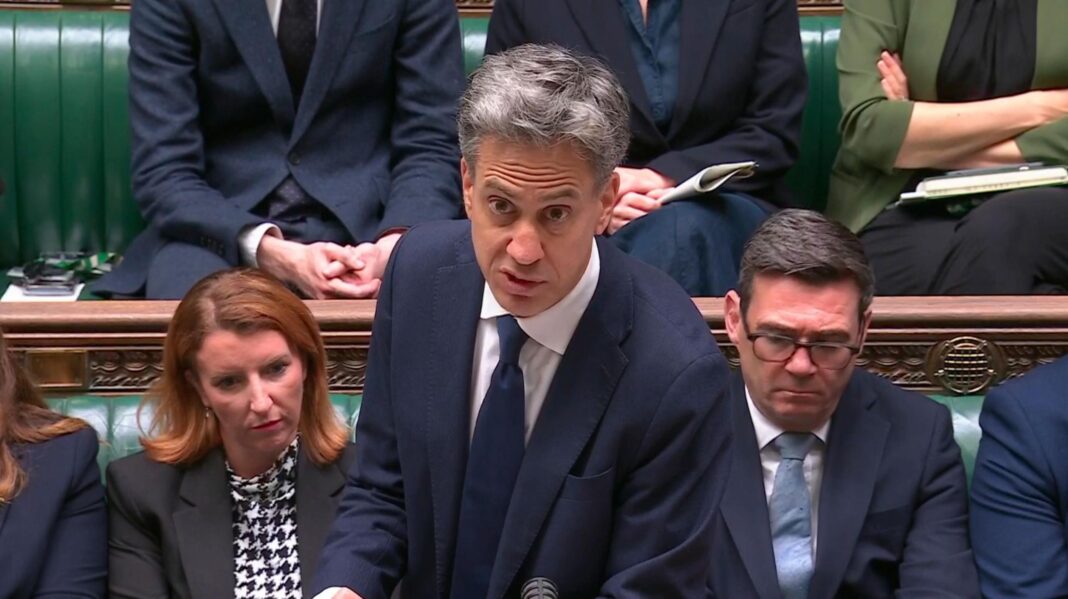 Ed Miliband in the House of Commons