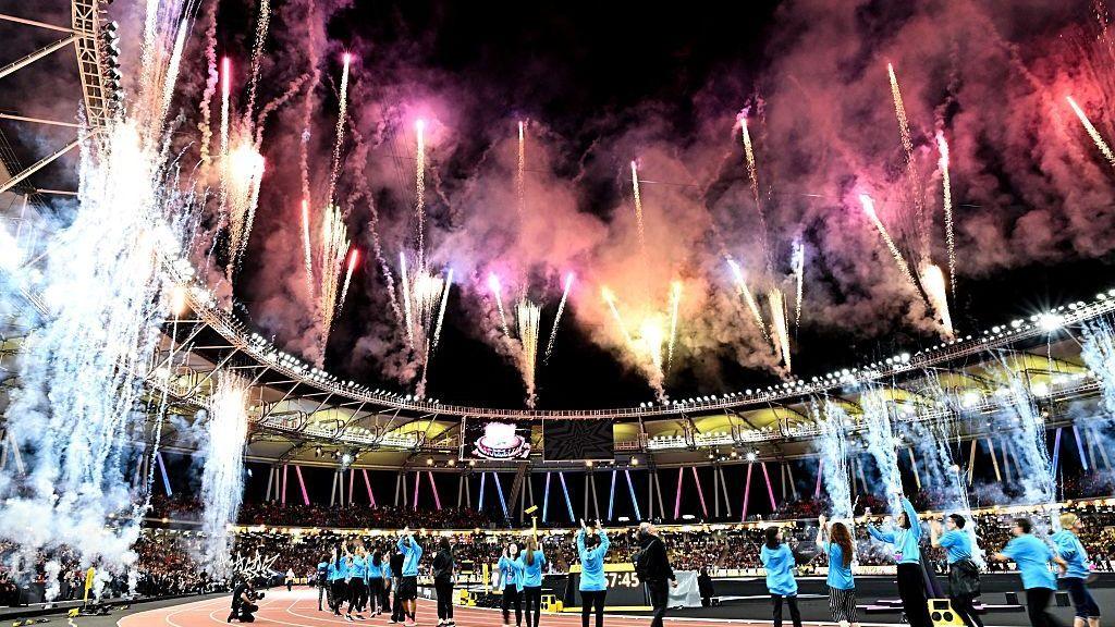 A firework display marks the end of the Ultimate Championship