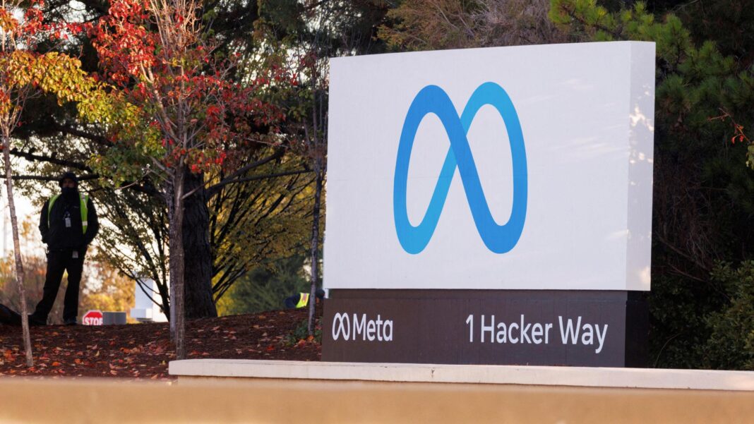 TikTok to pay $100m and limit daily child usage in Alabama settlement The blue Meta logo, which looks like an infinity sign, outside Meta's HQ