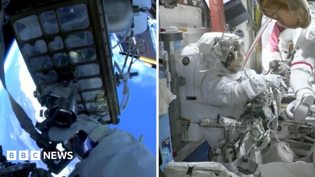Watch: Astronauts set out on rare all-female spacewalk Watch: Astronauts set out on rare all-female spacewalk