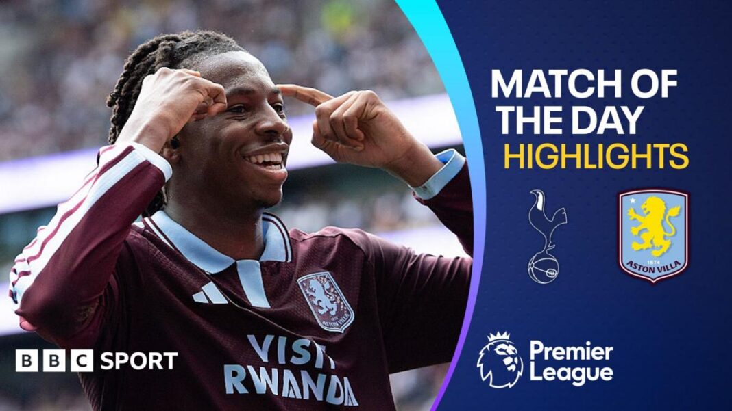 Spurs lose again as Villa hold on for first league win image