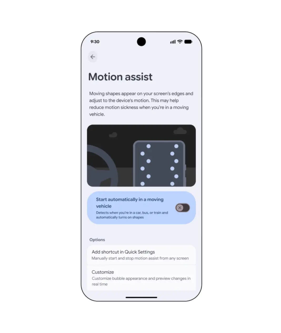 Google’s Android update tackles motion sickness, accessibility, and more Google’s Android update tackles motion sickness, accessibility, and more