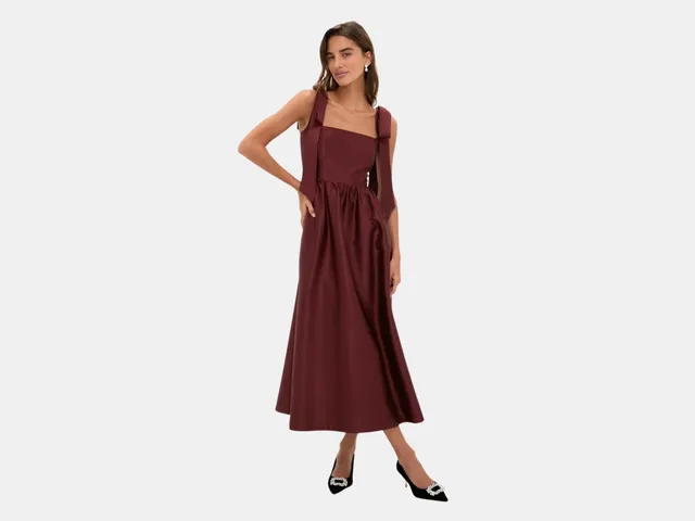 Image may contain: Clothing, Dress, Evening Dress, Formal Wear, Adult, Person, Fashion, and Gown