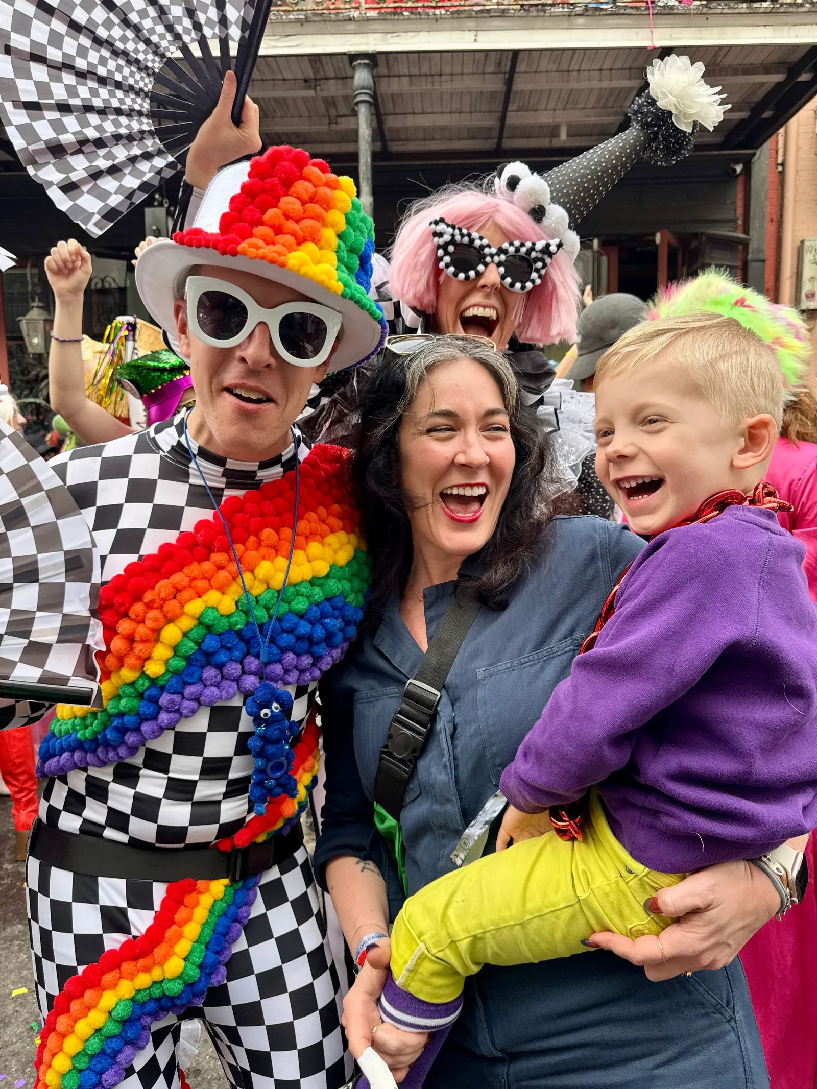 Image may contain Annabel Lyon Adult Person Accessories Sunglasses Parade Face Head Child Glasses and People
