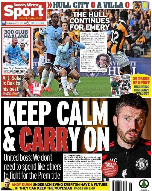Daily Mirror back page