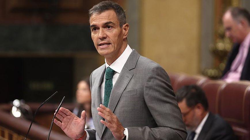 The Prime Minister, Pedro Sanchez, addresses a plenary session of the Congress of Deputies on 3 September 2026 in Madrid