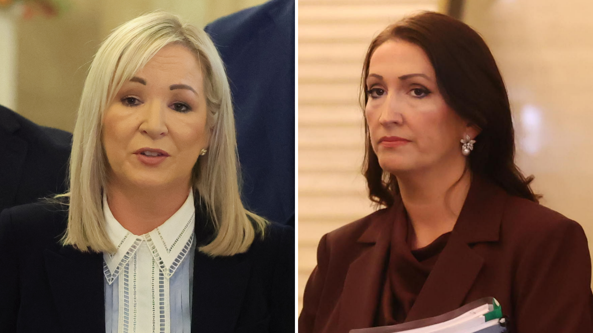 Composite image of Michelle O'Neill and Emma Little Pengelly,