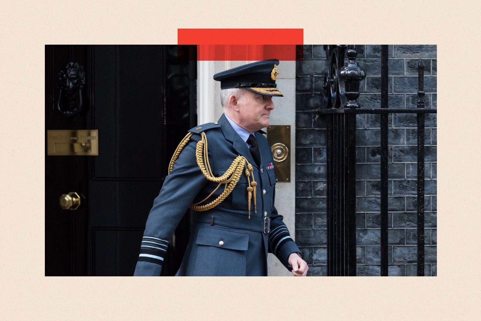 Sir Richard Knighton leaves 10 Downing Street in London