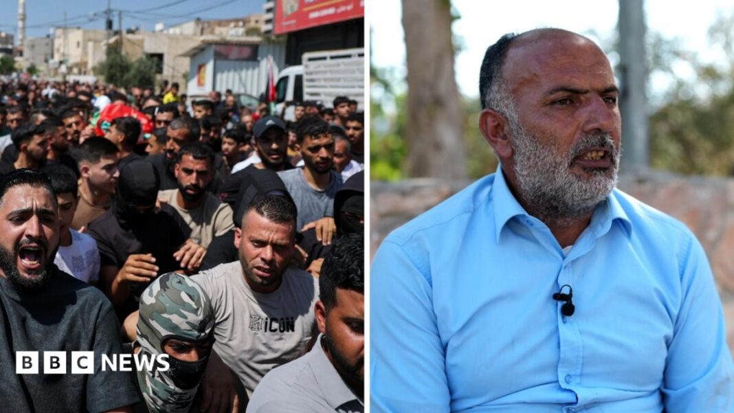 ‘We expect our sons to be killed,’ father of teen shot dead in West Bank tells BBC image