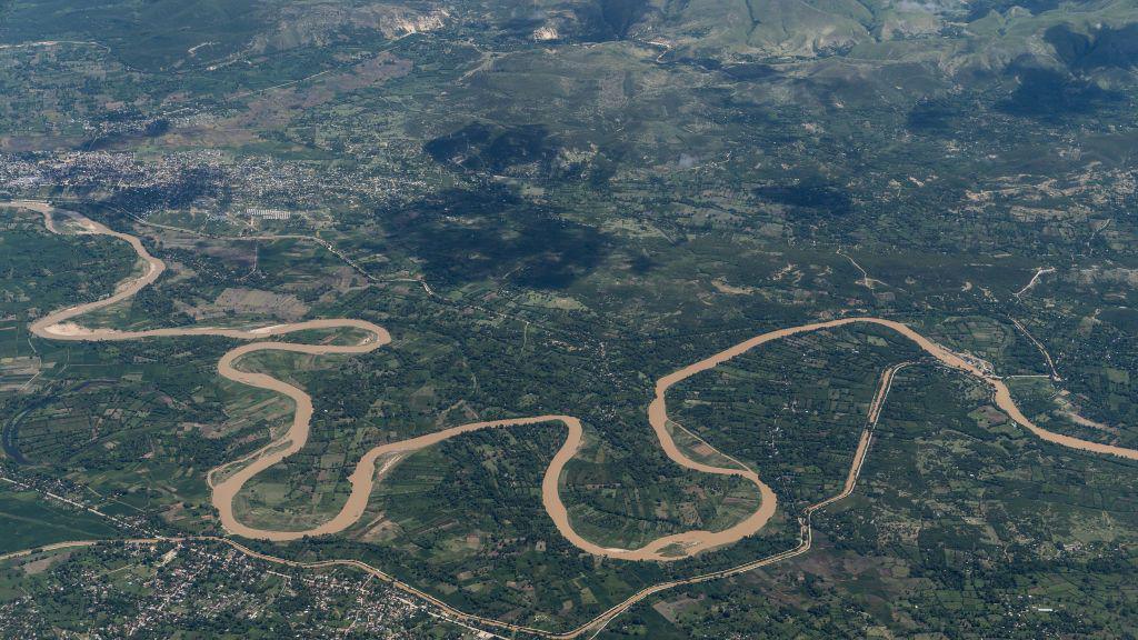 Aerial view of Artibonite region north of Port-au-Prince. Photo taken on 11 September, 2023