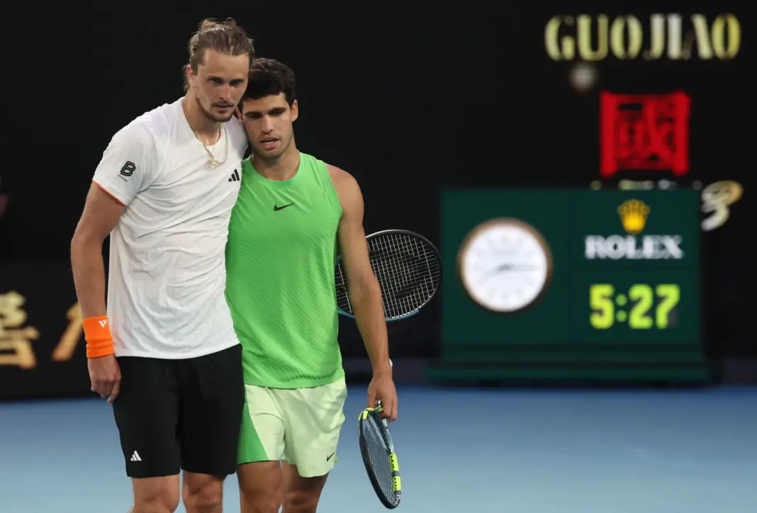 “So disgusted…. Not even true” – Fans rip into Carlos Alcaraz after ‘Best player’ compliment to Zverev at Laver Cup “So disgusted…. Not even true” – Fans rip into Carlos Alcaraz after ‘Best player’ compliment to Zverev at Laver Cup