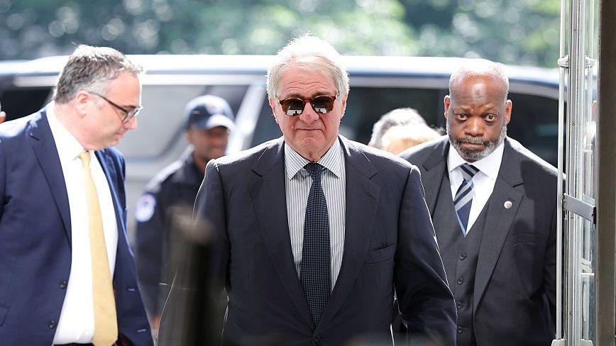 Leon Black seen on Capitol Hill before a hearing with the House Oversight Committee in June