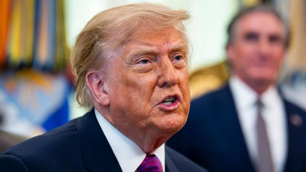 President Donald Trump in the Oval Office on 27 August 2026