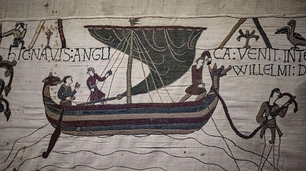 A boat from the Norman invasion depicted in the Bayeux Tapestry