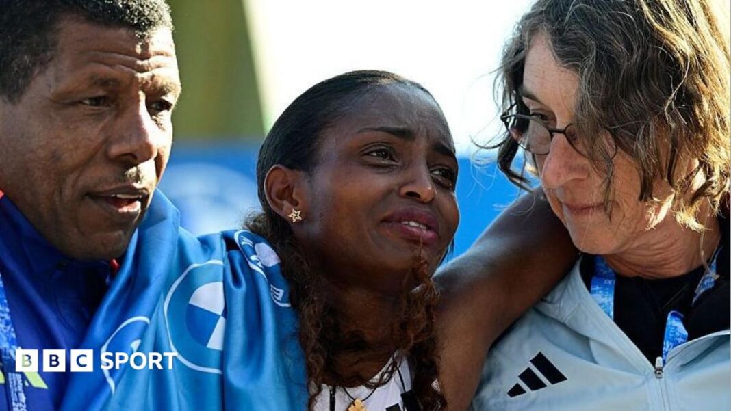 Injured Assefa narrowly misses world record in Berlin Injured Assefa narrowly misses world record in Berlin