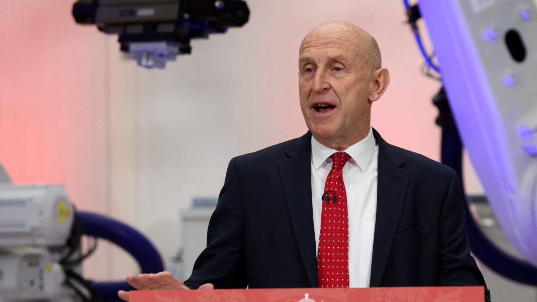 Faisal Islam: Chancellor’s attempts to boost vibes may limit tax rises Chancellor John Healey wearing a dark suit, white shirt and red tie, and making a speech