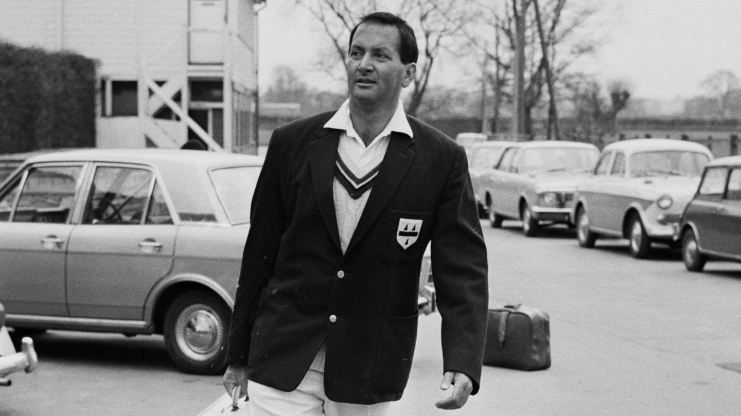 Basil D'Oliveira in Worcestershire CCC blazer