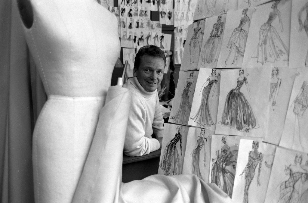 Designer Bob Mackie poses for a portrait in his studio in September, 1990. New York City.