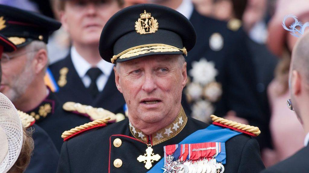 King Harald of Norway attends the Royal Wedding of Prince William to Catherine Middleton at Westminster Abbey on April 29, 2011 in London, England