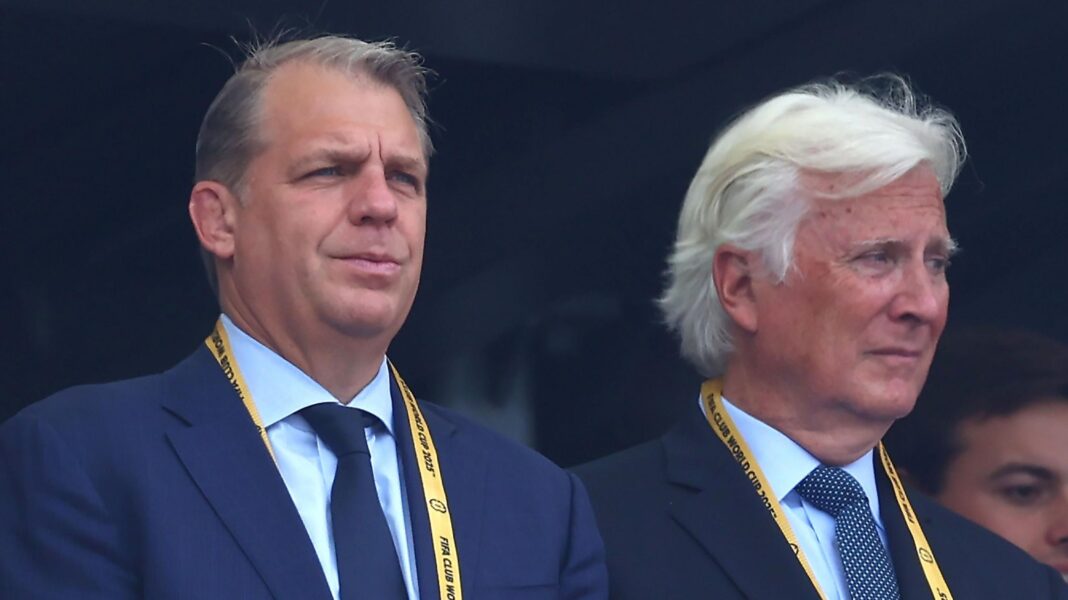 Todd Boehly (left) and Mark Walter (right) at the 2025 Fifa Club World Cup final