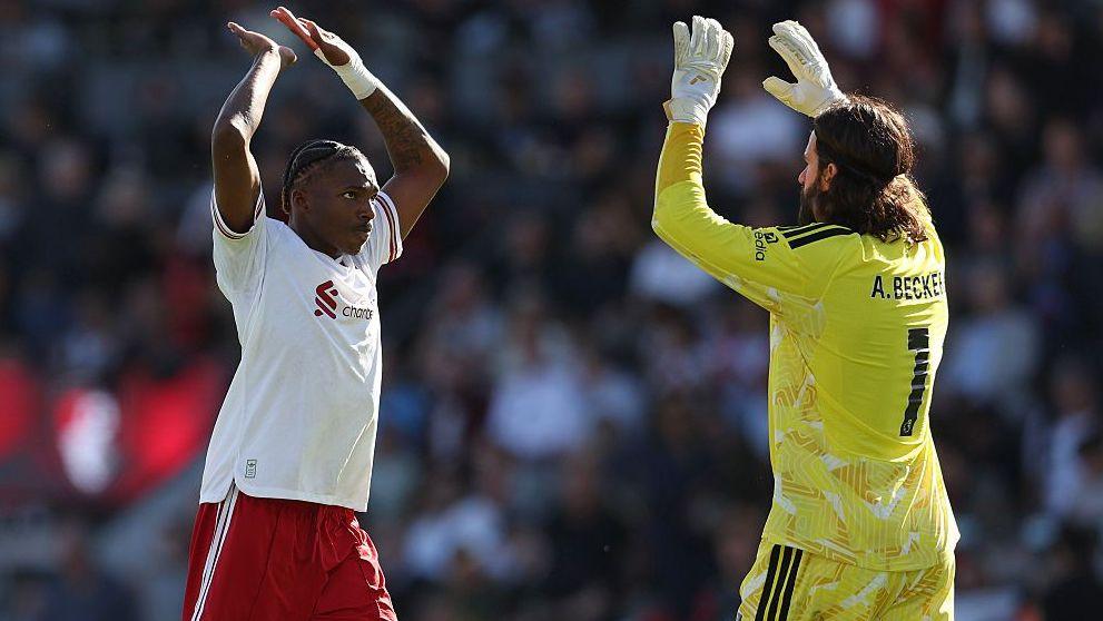 Jeremy Jacquet and Alisson Becker