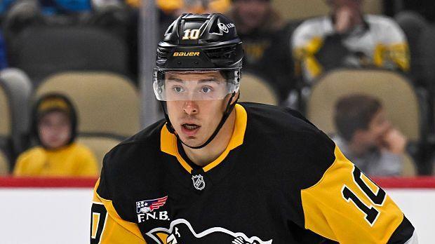 Andrei Kuzmenko in action for the Pittsburgh Penguins before the start of the 2026-27 regular season