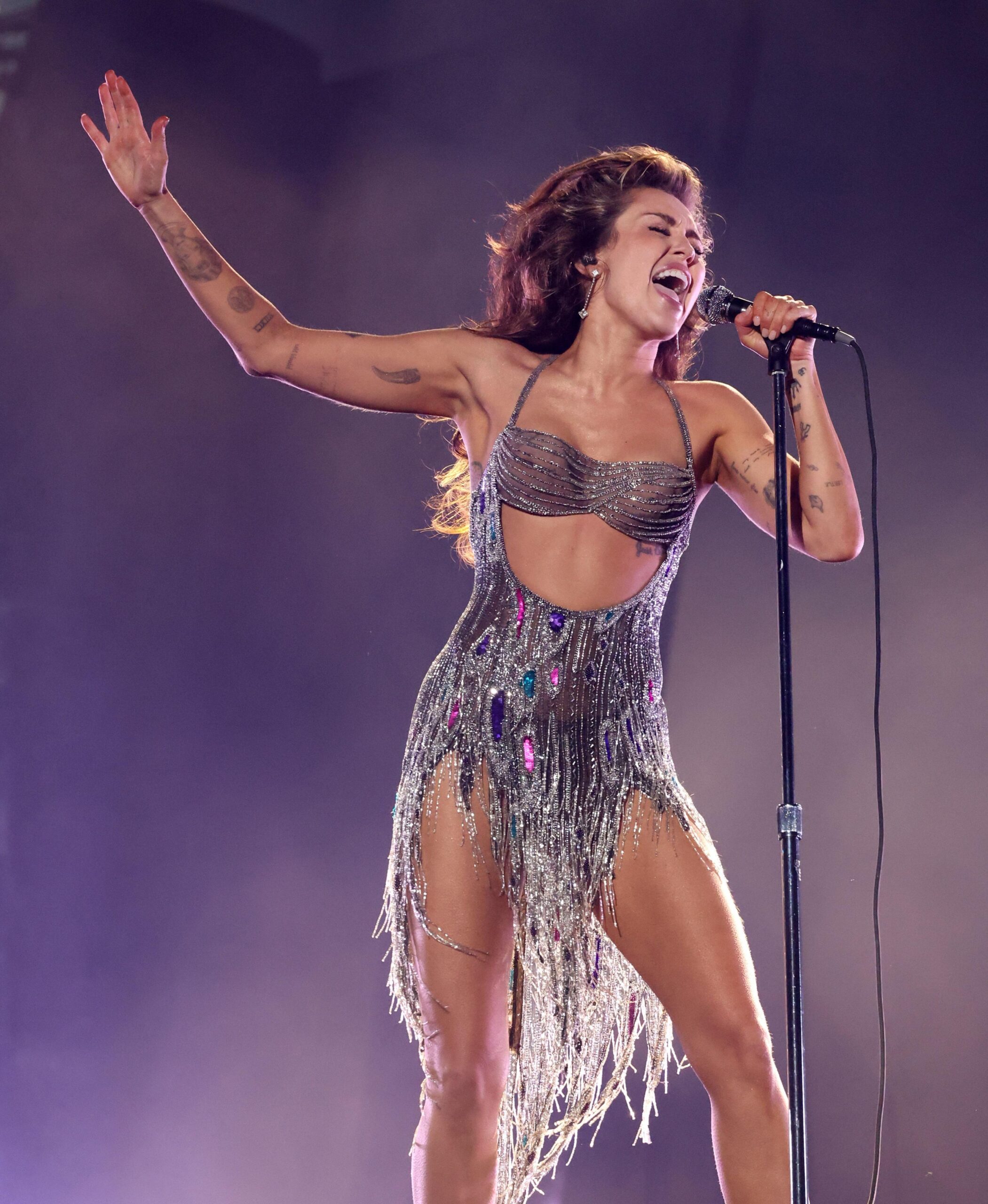 Miley Cyrus at the Grammy Awards in 2024