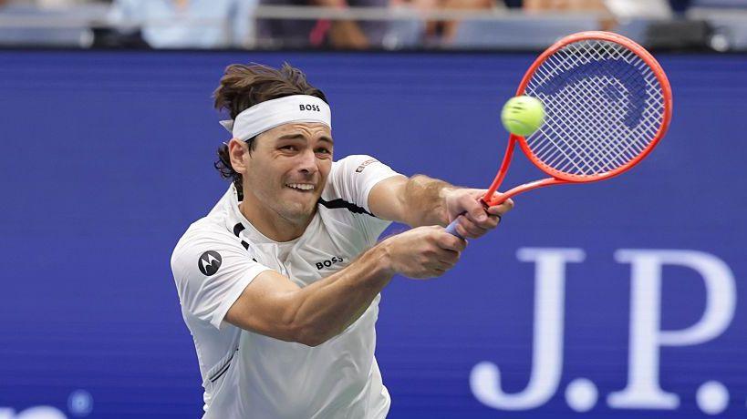 Taylor Fritz in action at the US Open