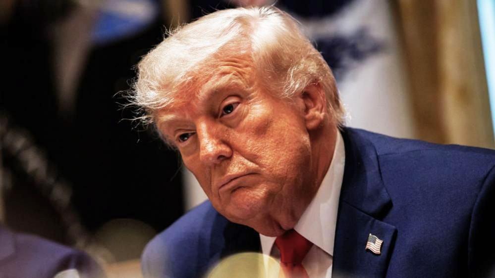 US President Donald Trump during a Cabinet meeting in on 27 May 2026