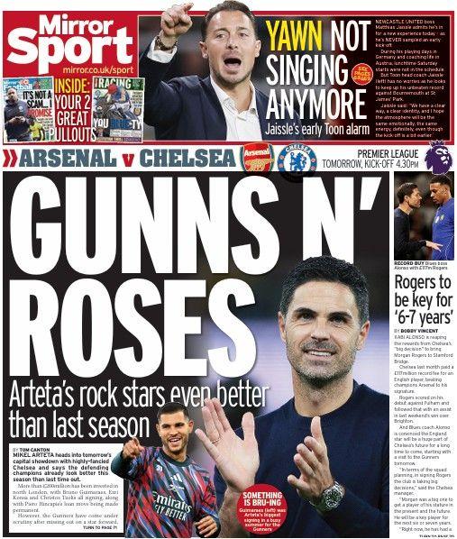 Daily Mirror back page