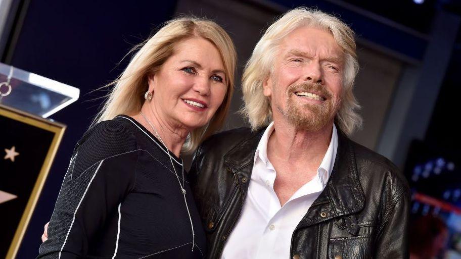 Lady Joan and Sir Richard Branson pictured together in 2018.