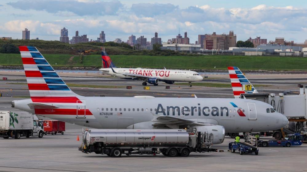 A view of the tarmac at LaGuardia Airport in New York City