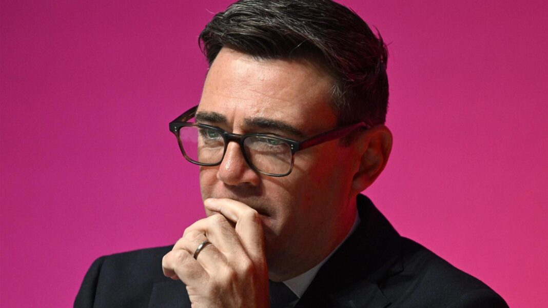 Chris Mason: Burnham opens debate on huge issue of social care reform Andy Burnham on the stage at the Labour conference, as he listens to speeches