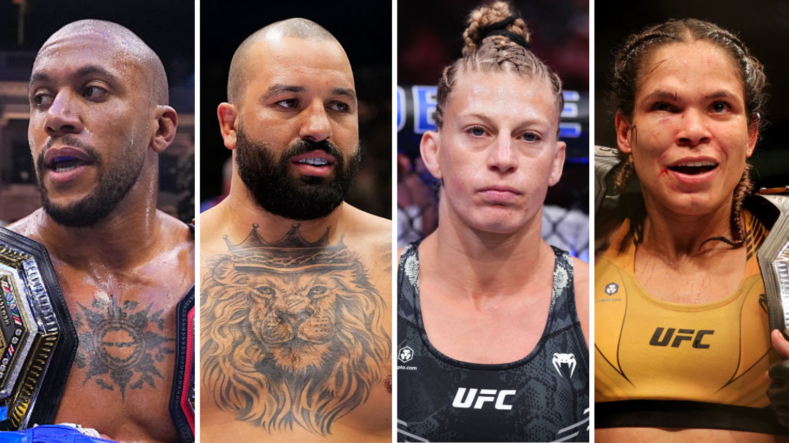 Ciryl Gane, Josh Hokit, Kayla Harrison and Amanda Nunes