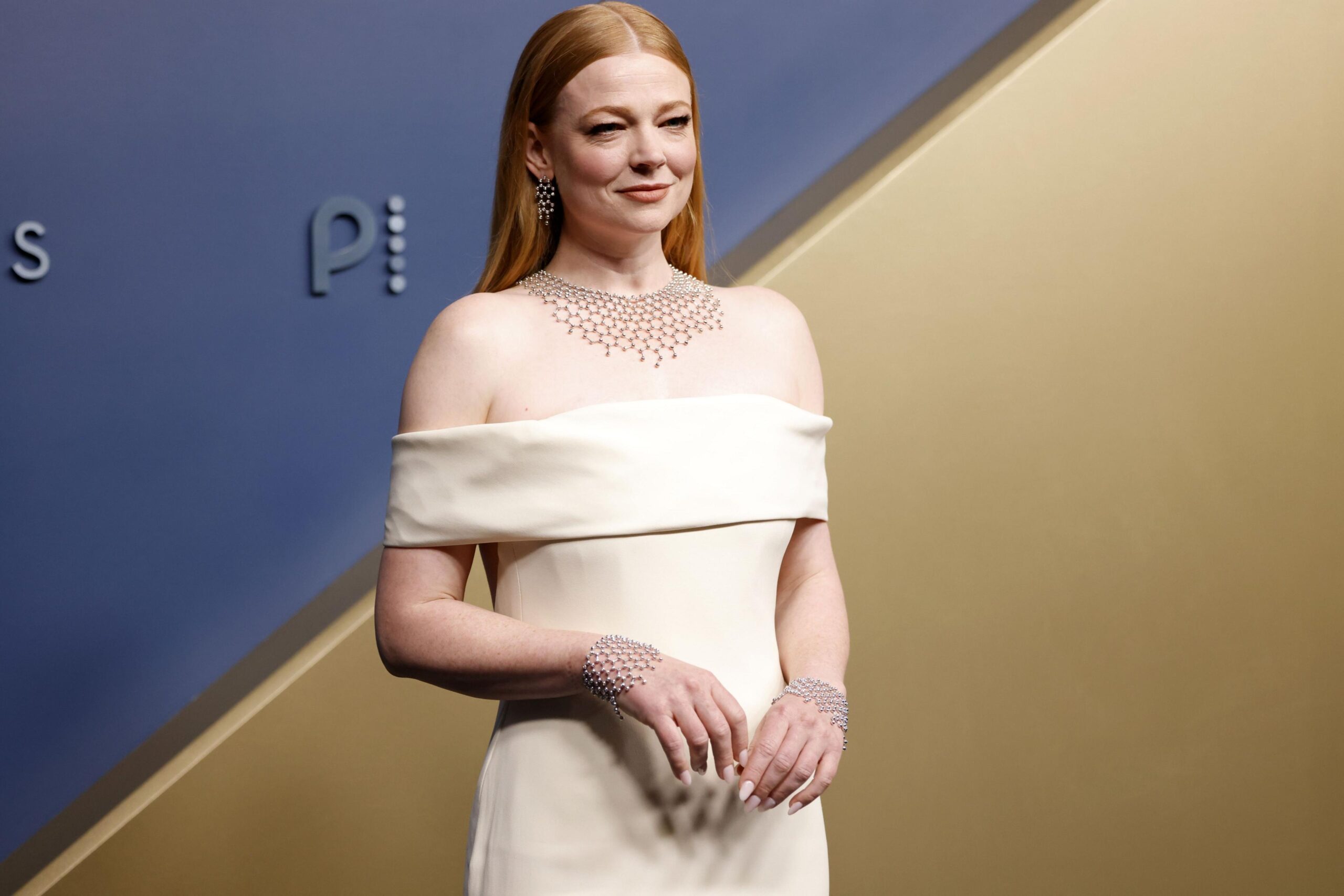 Sarah Snook arrives for the 78th annual Emmy Awards ceremony held at the Peacock Theater in Los Angeles, California, USA, 14 September 2026.