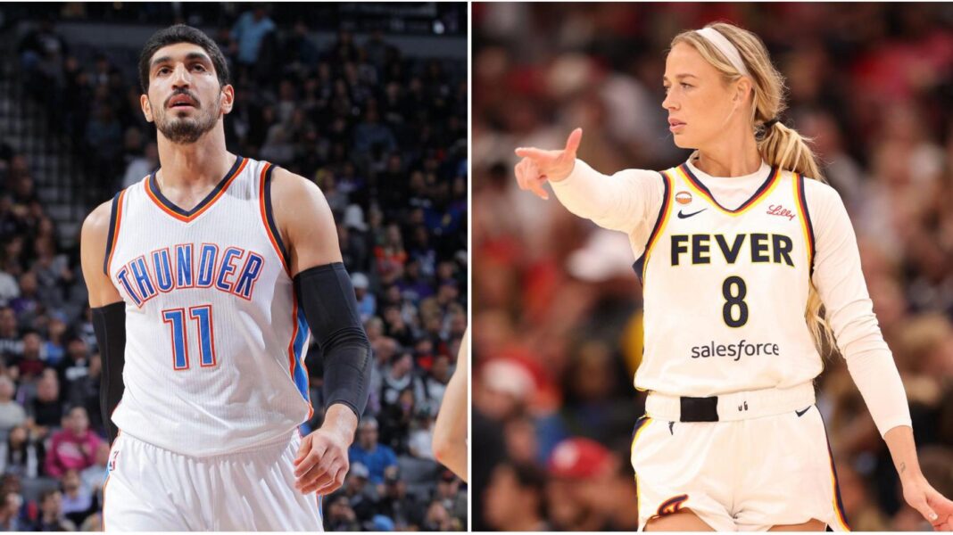 LA Clippers fined $30m by NBA over Leonard deal A picture of Enes Kanter Freedom and Sophie Cunningham