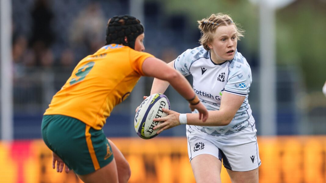 Australia down Scotland with second-half burst Scotland's Meryl Smith carries during a WXV Test against Australia